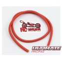 CABLE SILICONA ROJO 10awg (50cm)