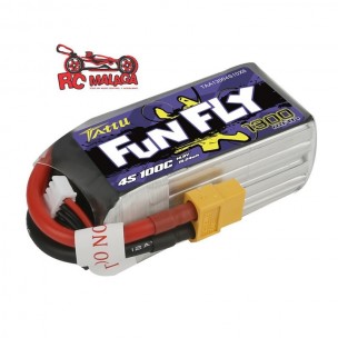 TA13004S10X6 TATTU FUNFLY SERIES 1300 mAh 14.8V 100C 4S1P WITH XT60-TAA13004S10X6