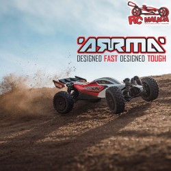 ARRMA 1/18 Typhon Grom 4WD Buggy RTR Rojo