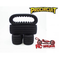 MOUSSE PROCIRCUIT TRUGGY CLOSED CELL NEGRO (4u.)