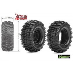 CR-CHAMP - 1:18/1:24 Crawler Tires Super Soft for 1.0 Wheels (2) - LR-T3366VI