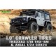 CR-CHAMP - 1:18/1:24 Crawler Tires Super Soft for 1.0 Wheels (2) - LR-T3366VI