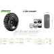 CR-CHAMP - 1:18/1:24 Crawler Tires Super Soft for 1.0 Wheels (2) - LR-T3366VI