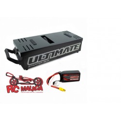 COMBO CAJA ARRANCADORA CON BATERIA 14.8V 2500mAh 20C ULTIMATE RACING.