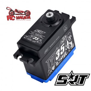 SERVO SRT W35 HV DIGITAL WATERPROOF CAJA METALICA 35KG 0.10S 1/8 CRAWLER TRAXXAS