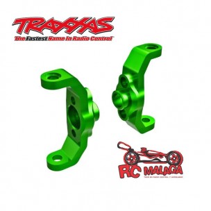 Bloques de ruedas, aluminio 6061-T6 (anodizado verde) (izquierdo y derecho)