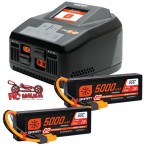 Smart Powerstage 4S Surface Bundle: (2) G2 5000mAh 2S LiPo IC5 & S2100 Charger