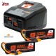 Smart Powerstage 4S Surface Bundle: (2) G2 5000mAh 2S LiPo IC5 & S2100 Charger