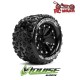 Louise RC - MT-SPIDER - 1-10 Monster Truck Tire Set - Mounted - Sport - Black 2.8 Wheels - Hex 14mm