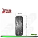 Louise RC - CR-CHAMP - Class 1 - 1-10 Crawler Tire Set - Mounted - Super Soft - Black 1.9 Wheels - Hex 12mm - L-