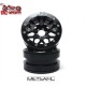 Metsafil Beadlock Wheels PT-Mesh Black/Black 2.2 2 pcs